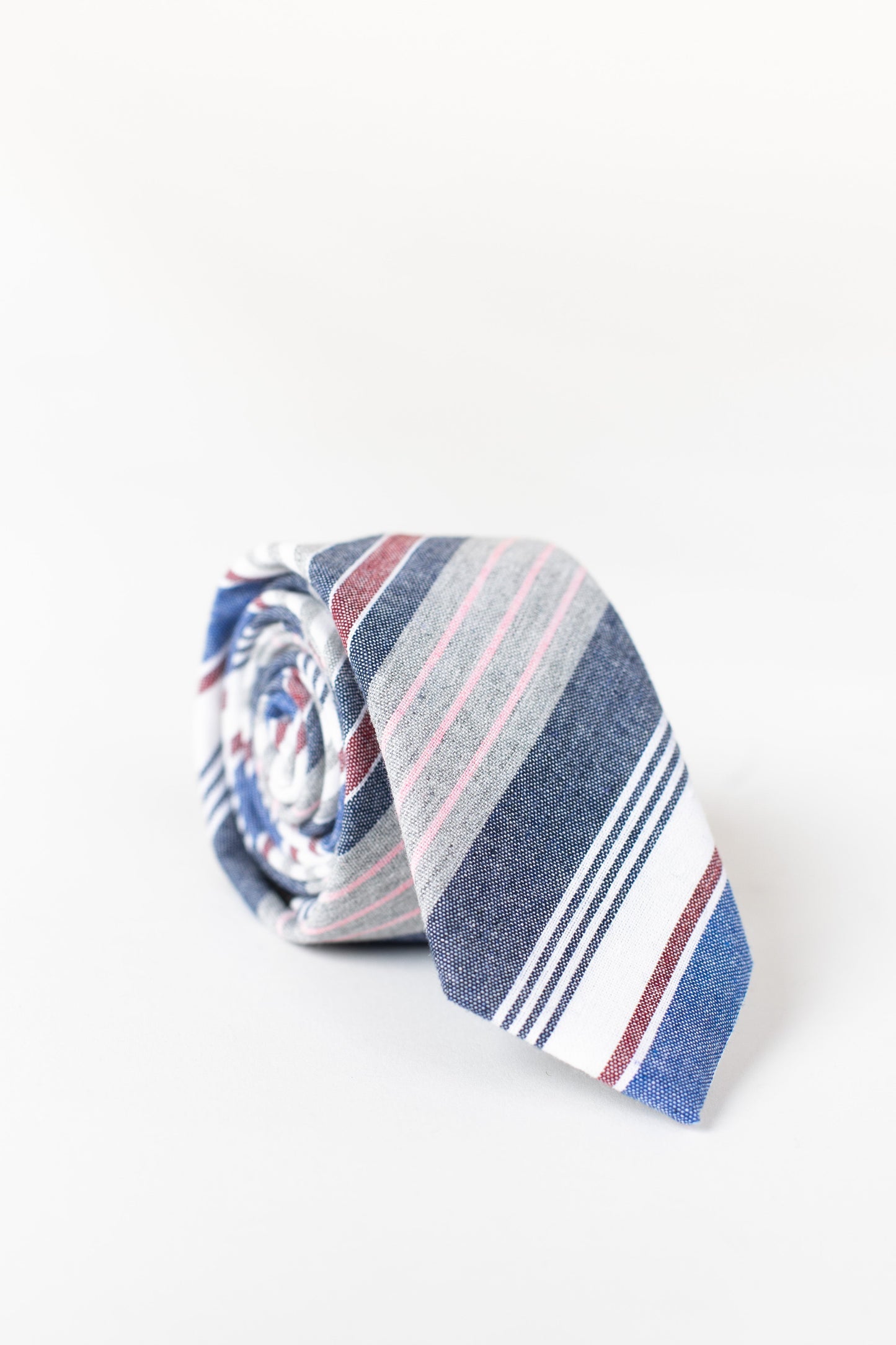 The Samuel Tie MEN'S TIE JACK RYAN Blue Stripe Men's