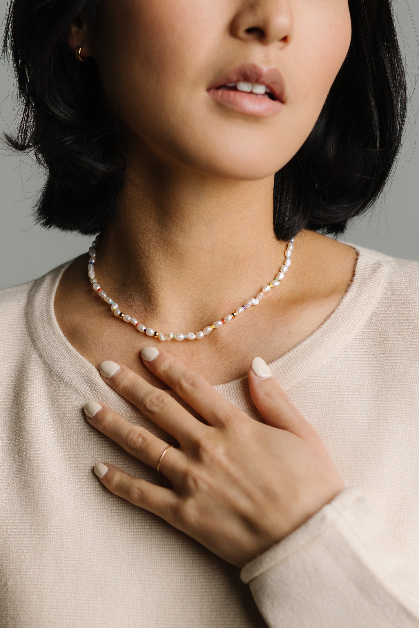 Petite Freshwater Pearl Necklace WOMEN'S NECKLACE Cove