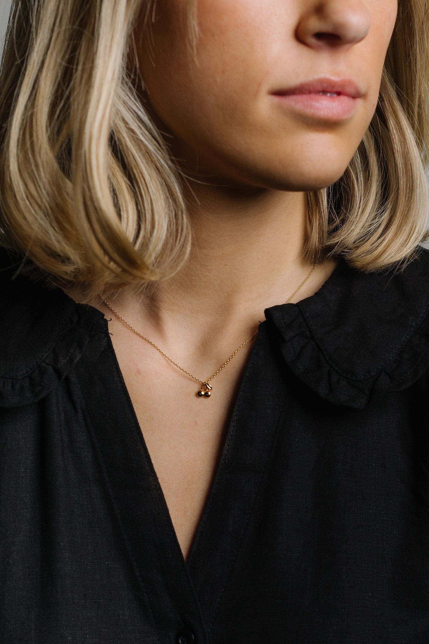 Dainty Cherry Necklace WOMEN'S NECKLACE Cove