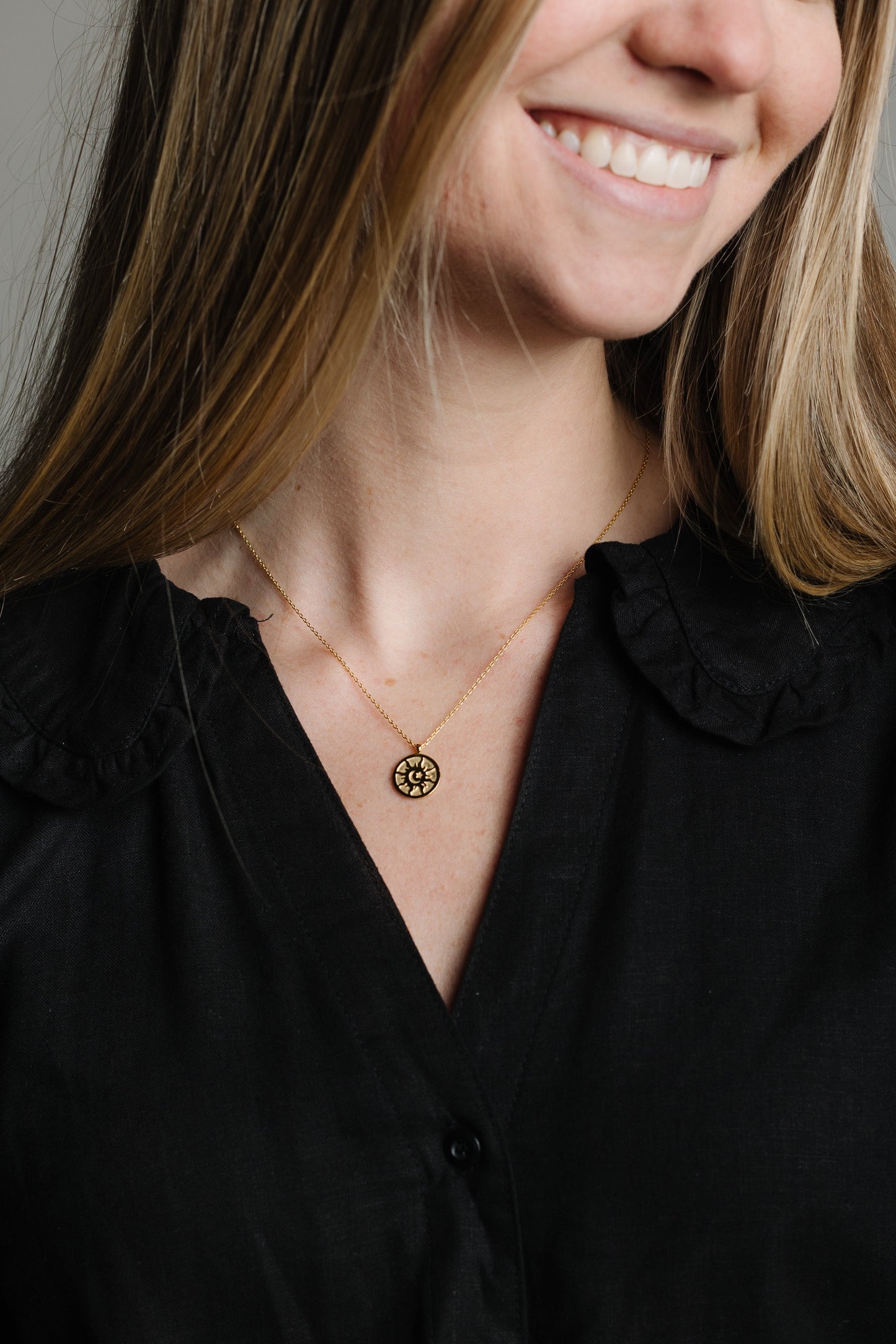 Gold Sunburst Necklace WOMEN'S NECKLACE Cove