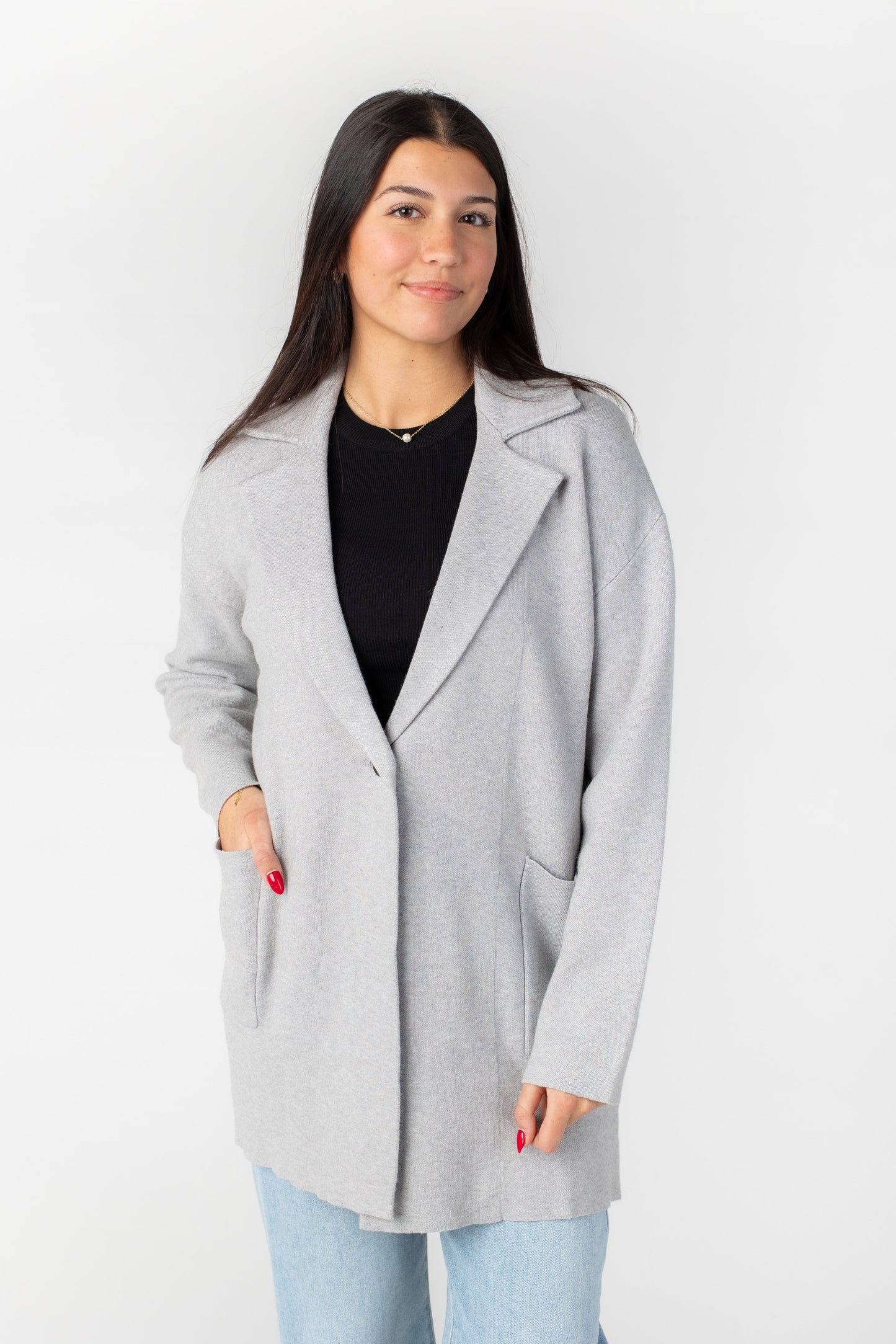 Nightingale Sweater Jacket WOMEN'S JACKETS Tea N Rose H. Grey L