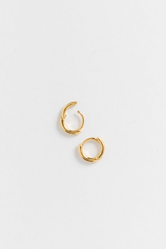 Gold Petite Hoops WOMEN'S EARINGS Cove Gold Plated OS