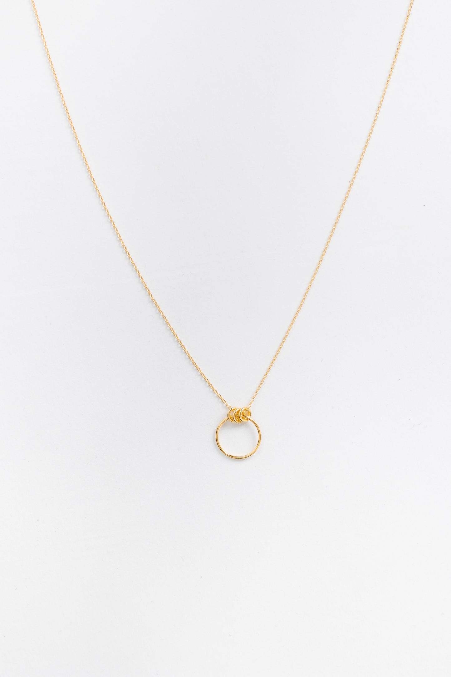 Lakeside Gold Circle Necklace WOMEN'S NECKLACE Cove Gold Plated 16"