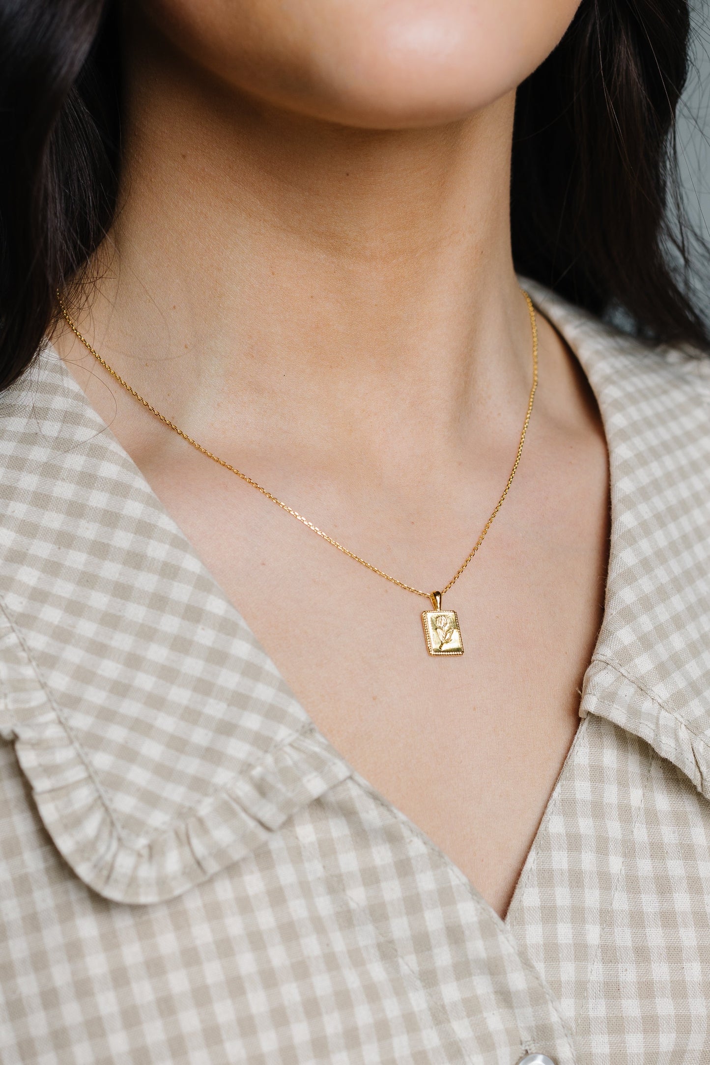 Square Mini Tulip Necklace WOMEN'S NECKLACE Cove
