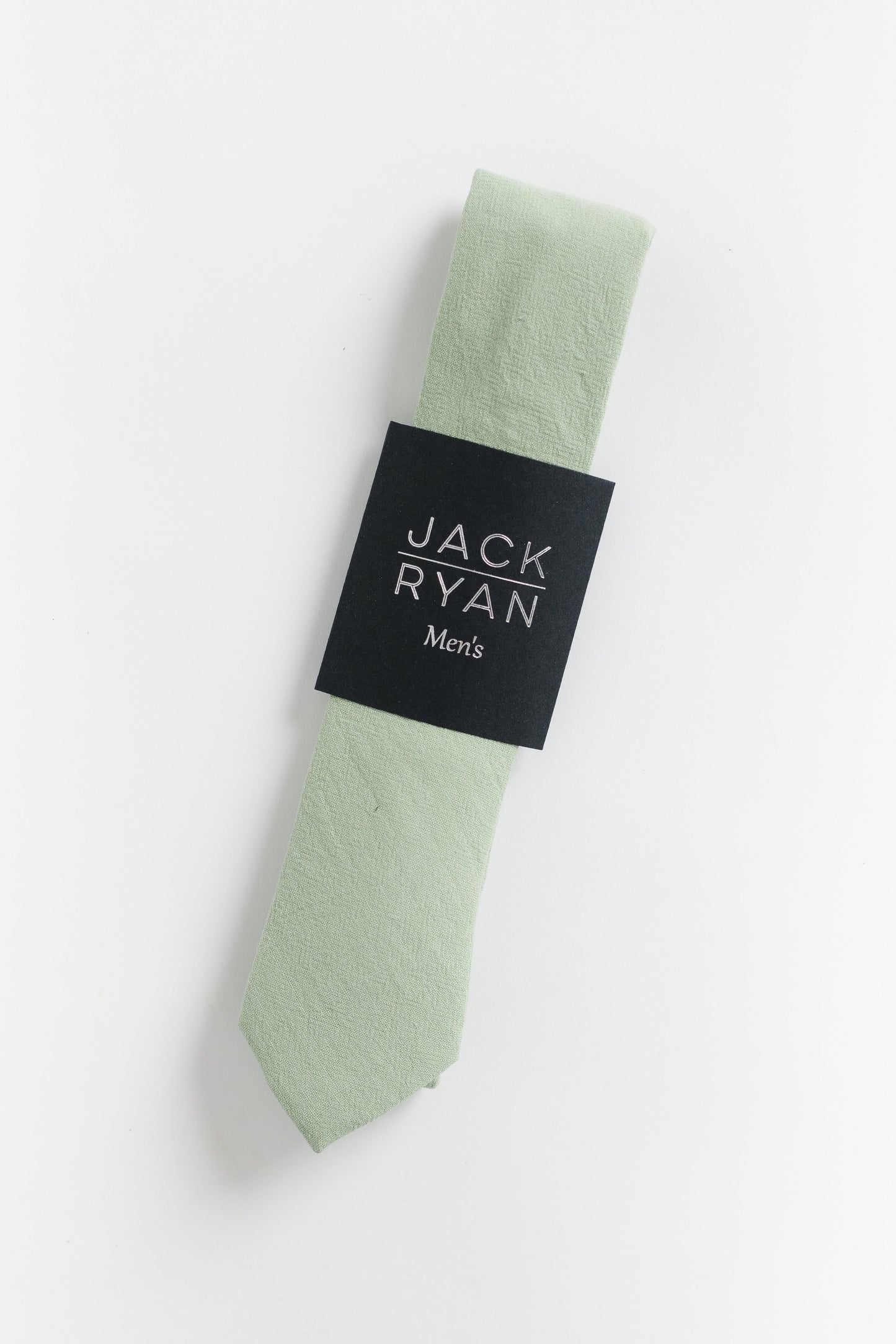 Jack Ryan Solid Collection MEN'S TIE JACK RYAN Sage 58"L x 2.25"W