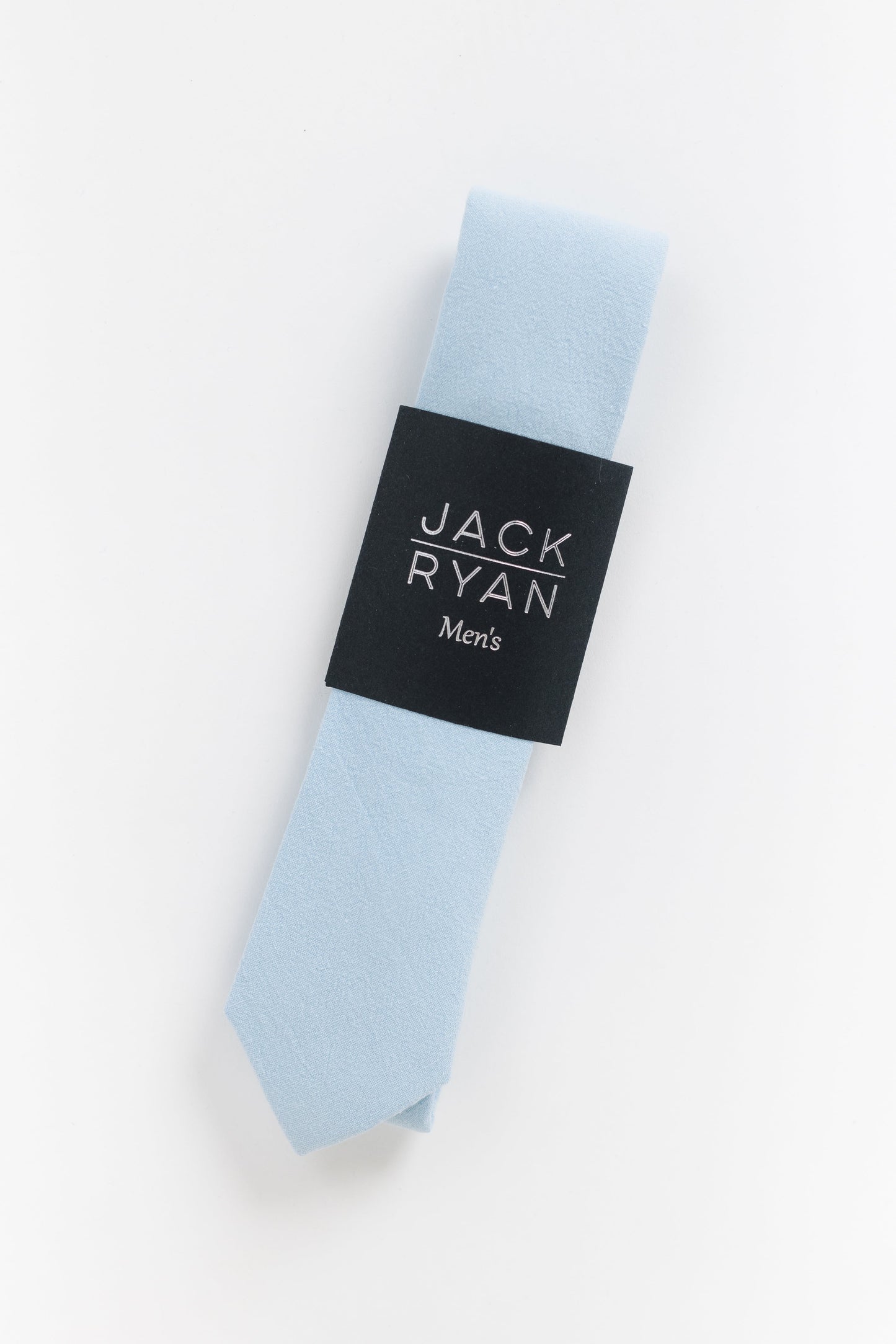 Jack Ryan Solid Collection MEN'S TIE JACK RYAN Lt Blue 58"L x 2.25"W