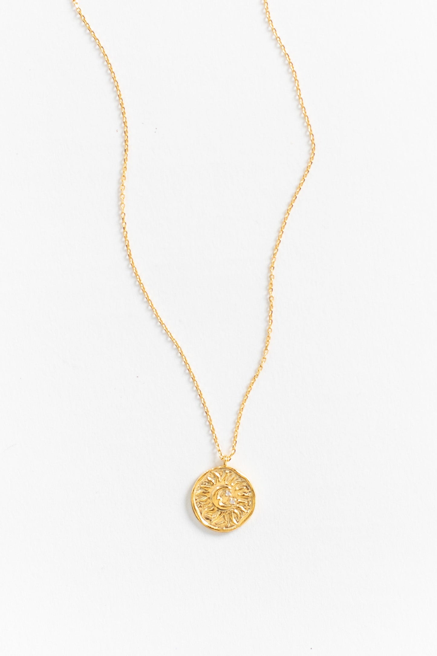 Moon Necklace WOMEN'S NECKLACE Cove Gold Plated 16"