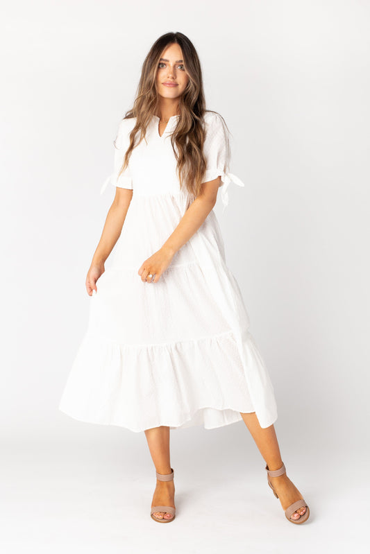 Claire Tie-Sleeve Dress WOMEN'S DRESS brass & roe