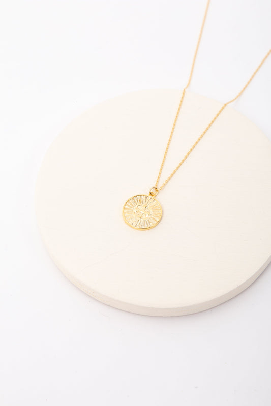 Franze Gold Pendant Necklace WOMEN'S NECKLACE Cove Gold Plated 16"
