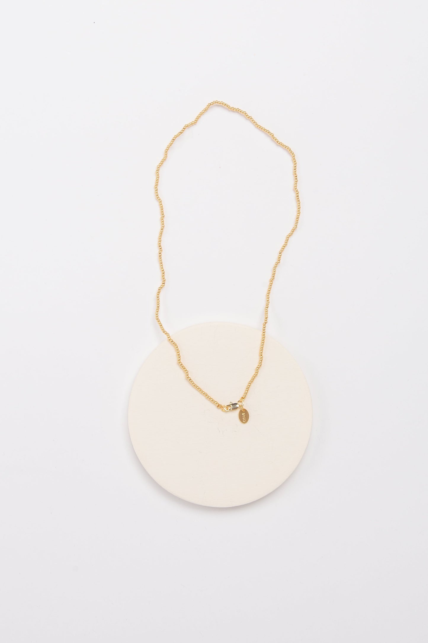 Kendra Bead Necklace WOMEN'S NECKLACE Cove Gold 2mm 16"