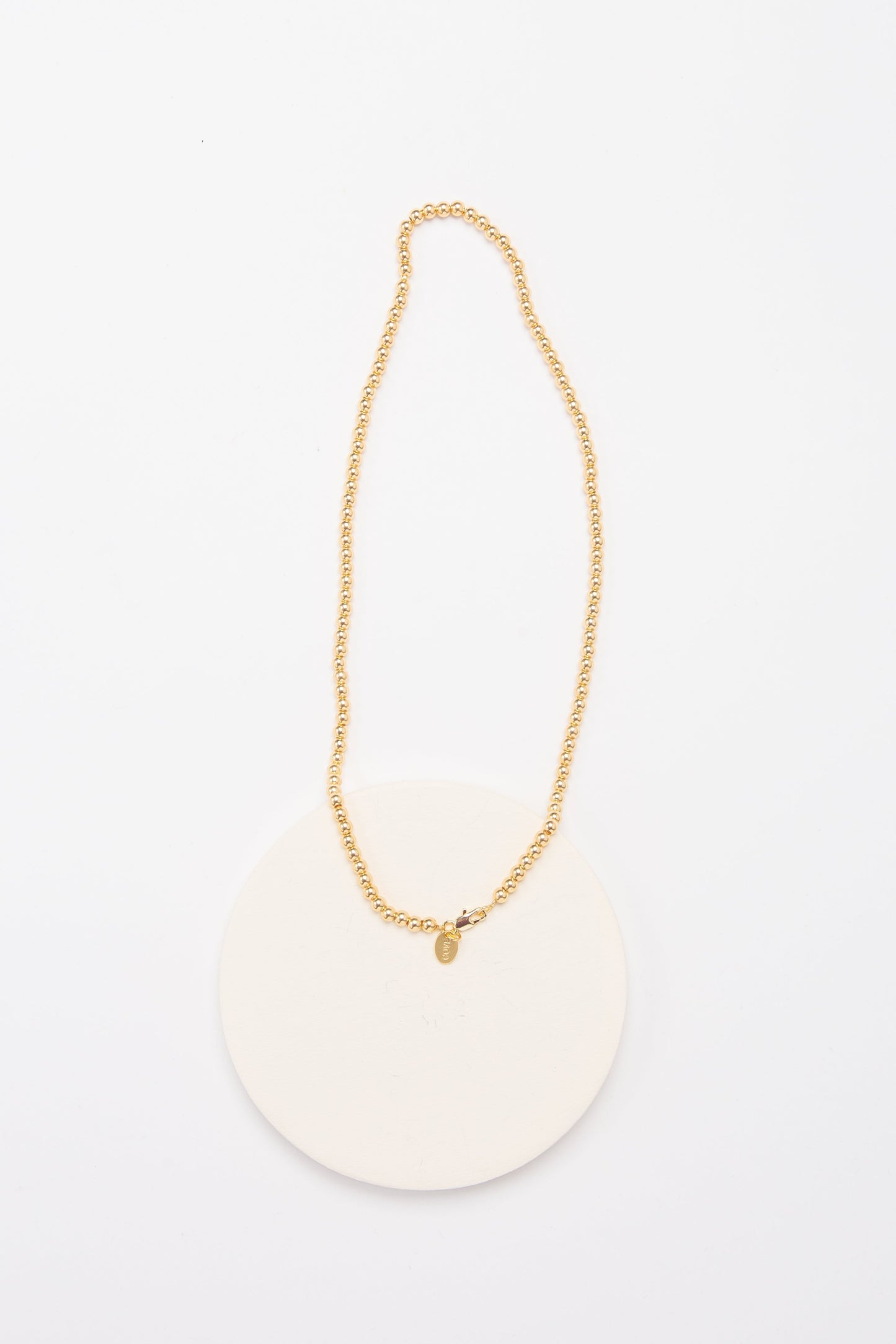 Kendra Bead Necklace WOMEN'S NECKLACE Cove Gold 4mm 16"