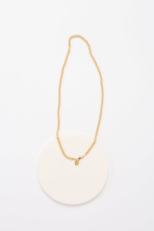 Kendra Bead Necklace WOMEN'S NECKLACE Cove Gold 4mm 16"