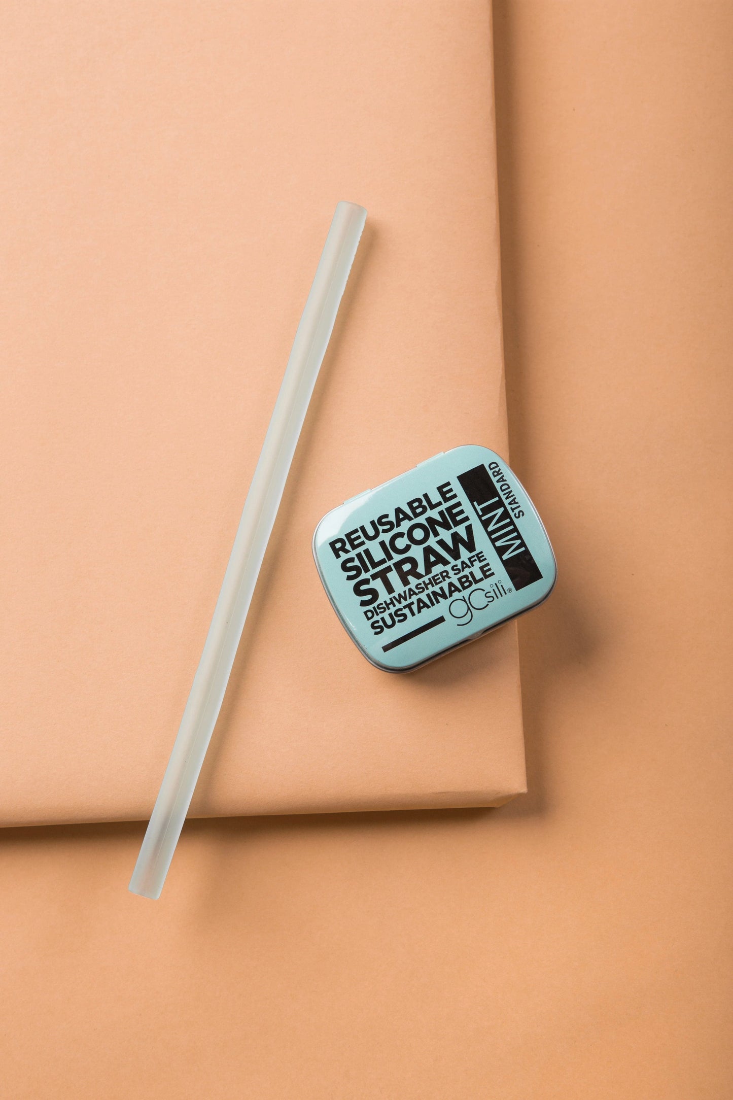 Reusable Silicone Straw HOME GOODS Called to Surf Standard Mint
