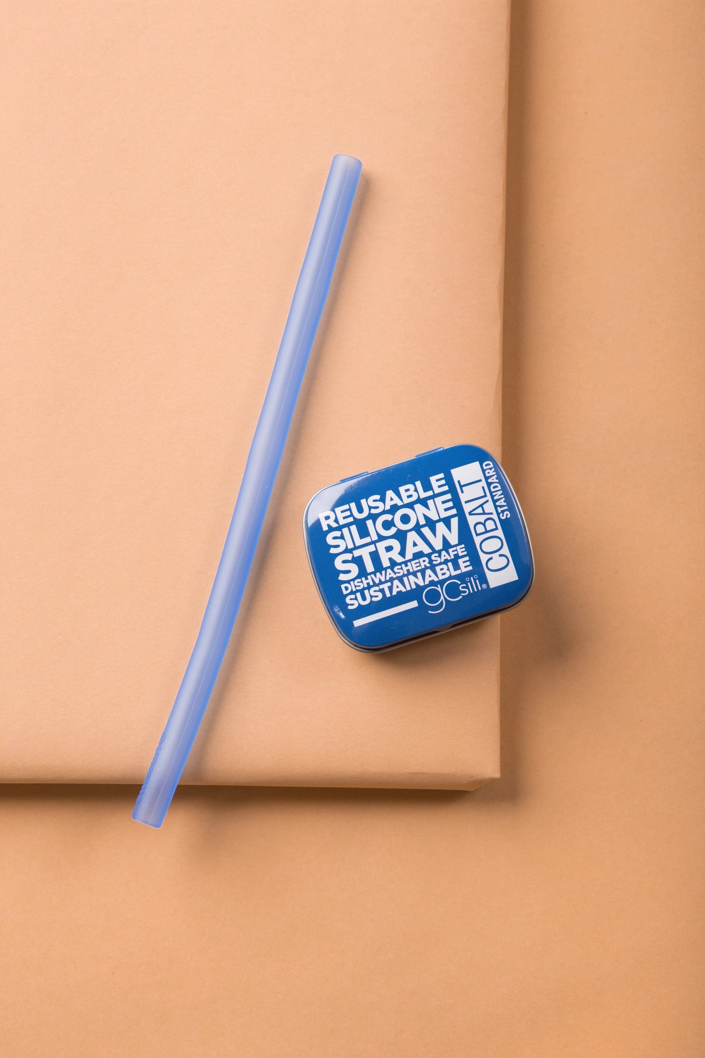 Reusable Silicone Straw HOME GOODS Called to Surf Standard Cobalt