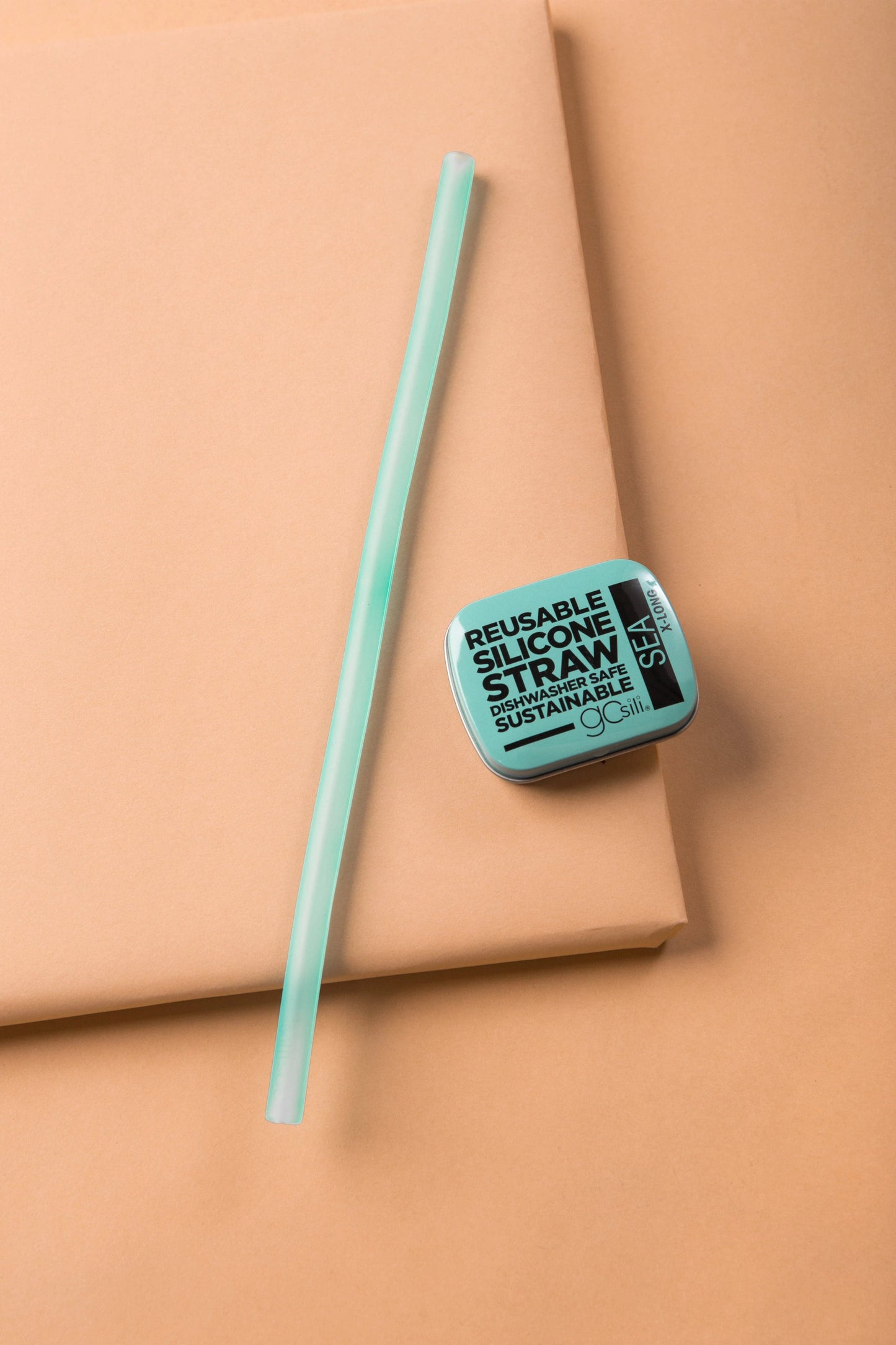 Reusable Silicone Straw HOME GOODS Called to Surf X-Long Sea