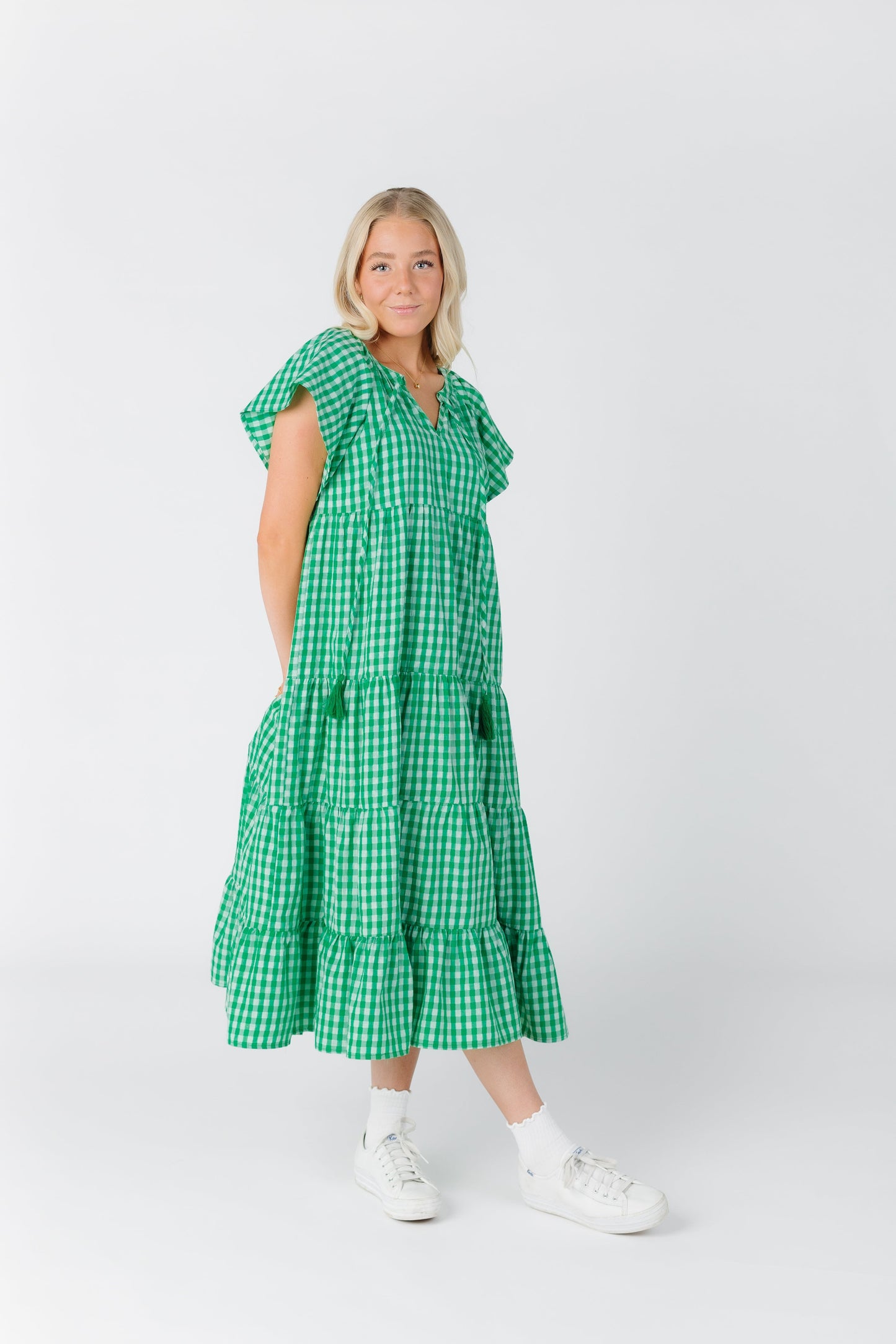 Brass & Roe Spring Gingham Dress WOMEN'S DRESS brass & roe 