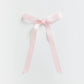 Satin Hair Bow WOMEN'S HAIR ACCESSORY Cove Accessories Light Pink 5 1/2" wide x 8" long 