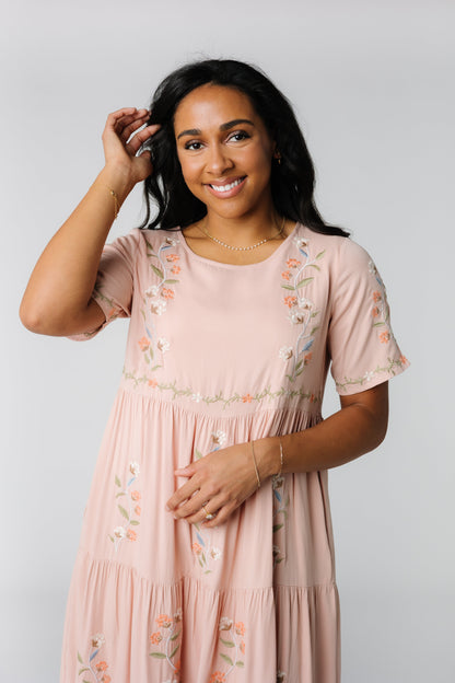 Cathy Embroidered Pocket Dress WOMEN'S DRESS Tea N Rose 