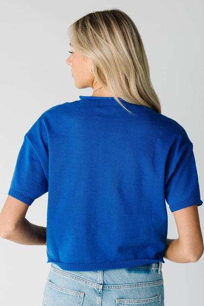 Button Down Knit Top WOMEN'S T-SHIRT Things Between 