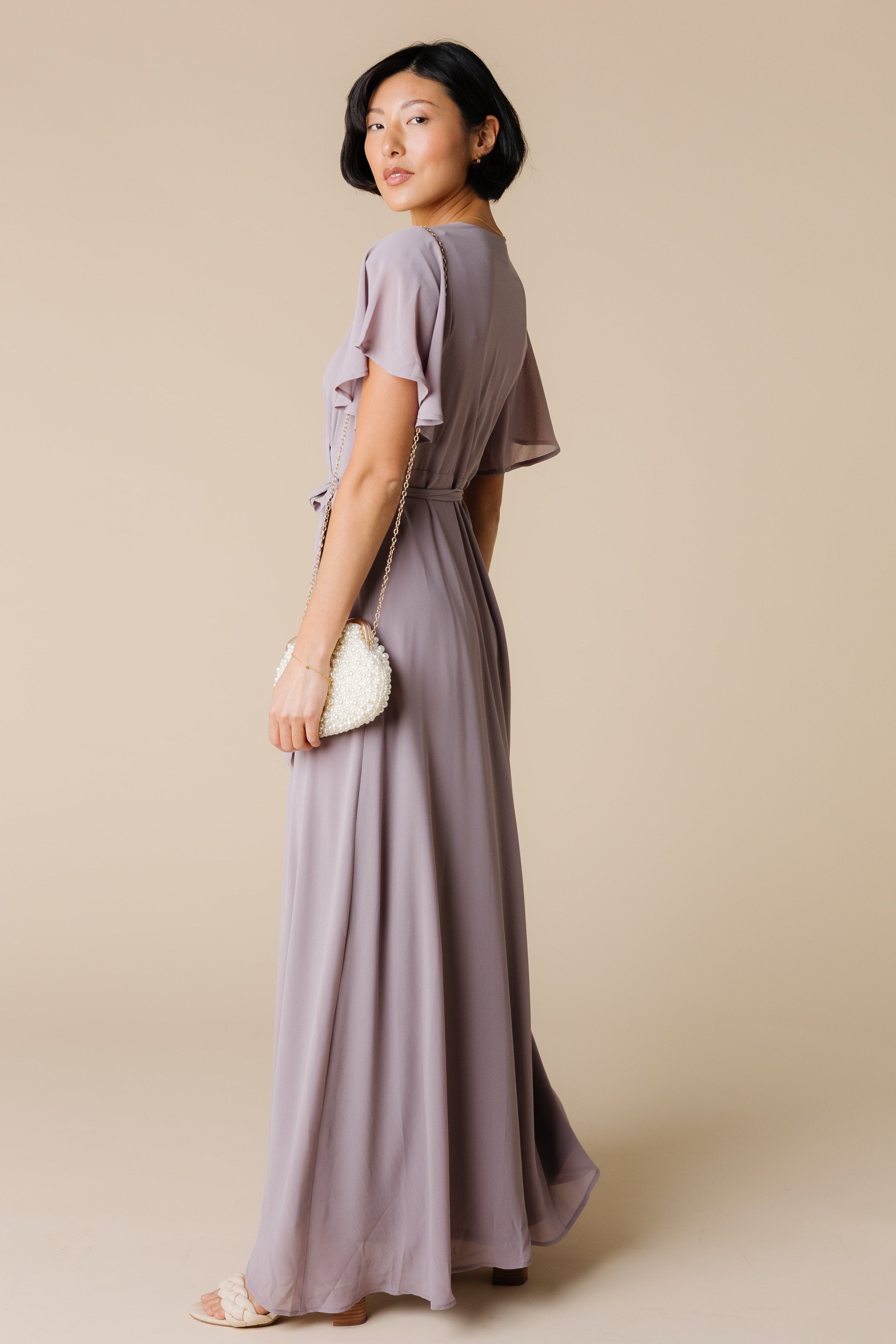 Light mauve hot sale bridesmaid dresses