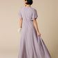 Naples Flutter Sleeve Maxi Dress - Light Mauve Bridesmaid Dress brass & roe 