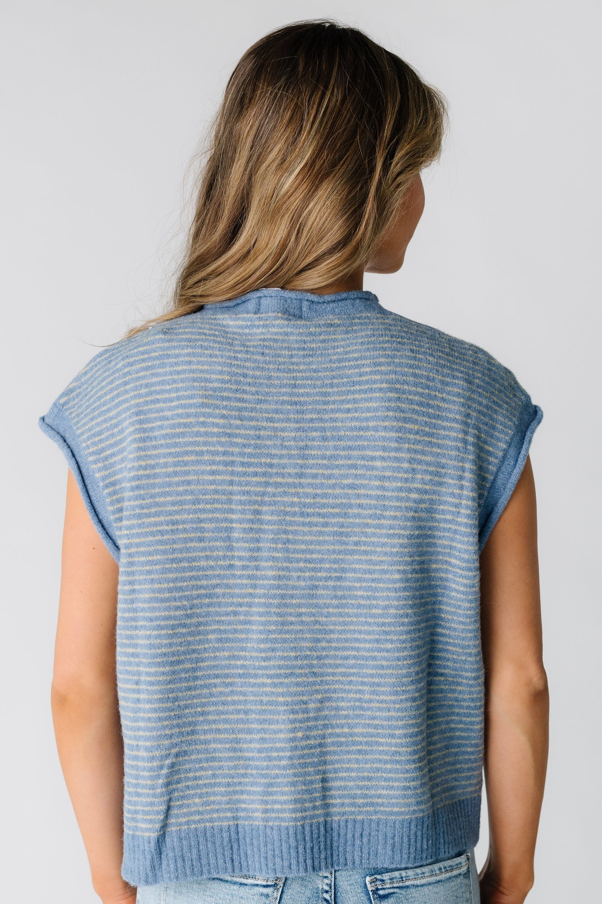 Classic Striped Sweater Vest WOMEN'S VEST Things Between 