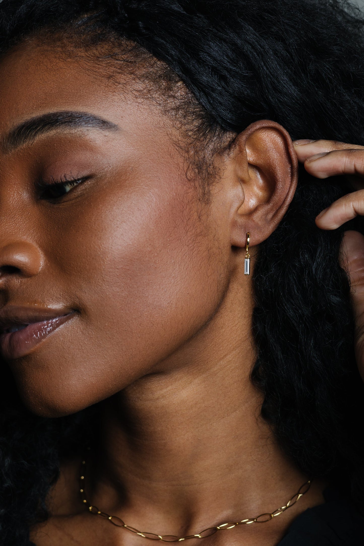 Cove Fancy Drop Huggie Earrings WOMEN'S EARINGS Cove Accessories 