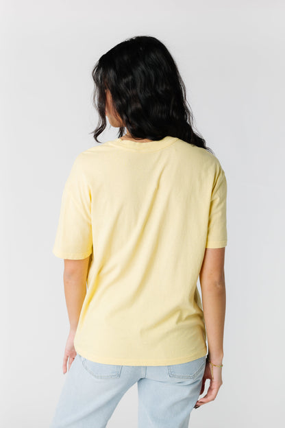 Billabong ABJZT01461 yellow graphic tee