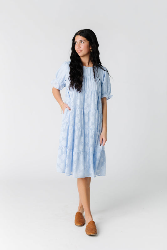 Paige Midi Dress WOMEN'S DRESS Polagram Blue S 