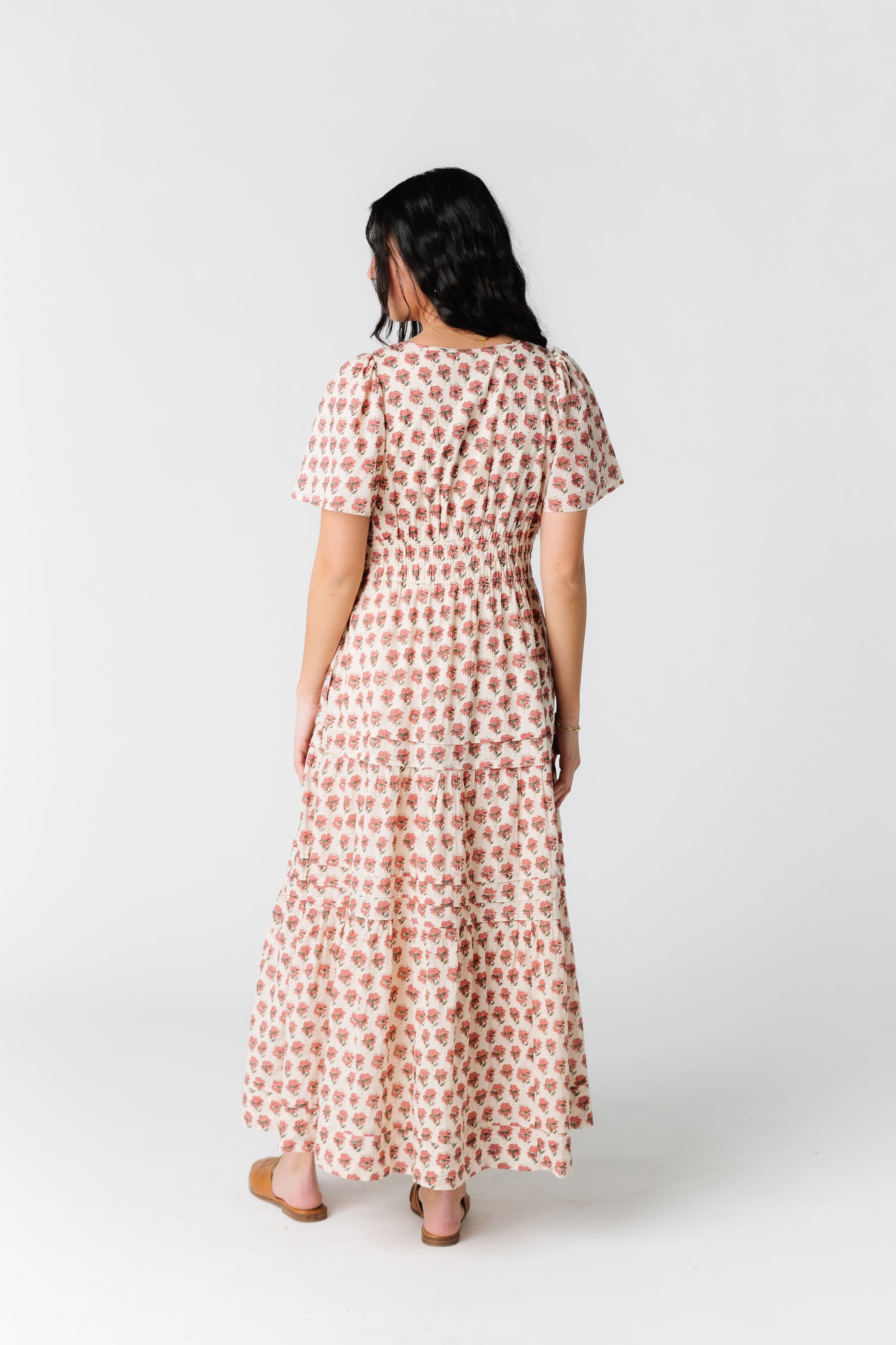 Citrus Shae Print Dress - Peach Print WOMEN'S DRESS Citrus 