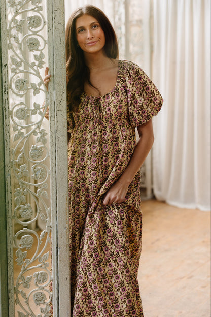 Citrus Maiya Tiered Dress in floral print for women and teens.