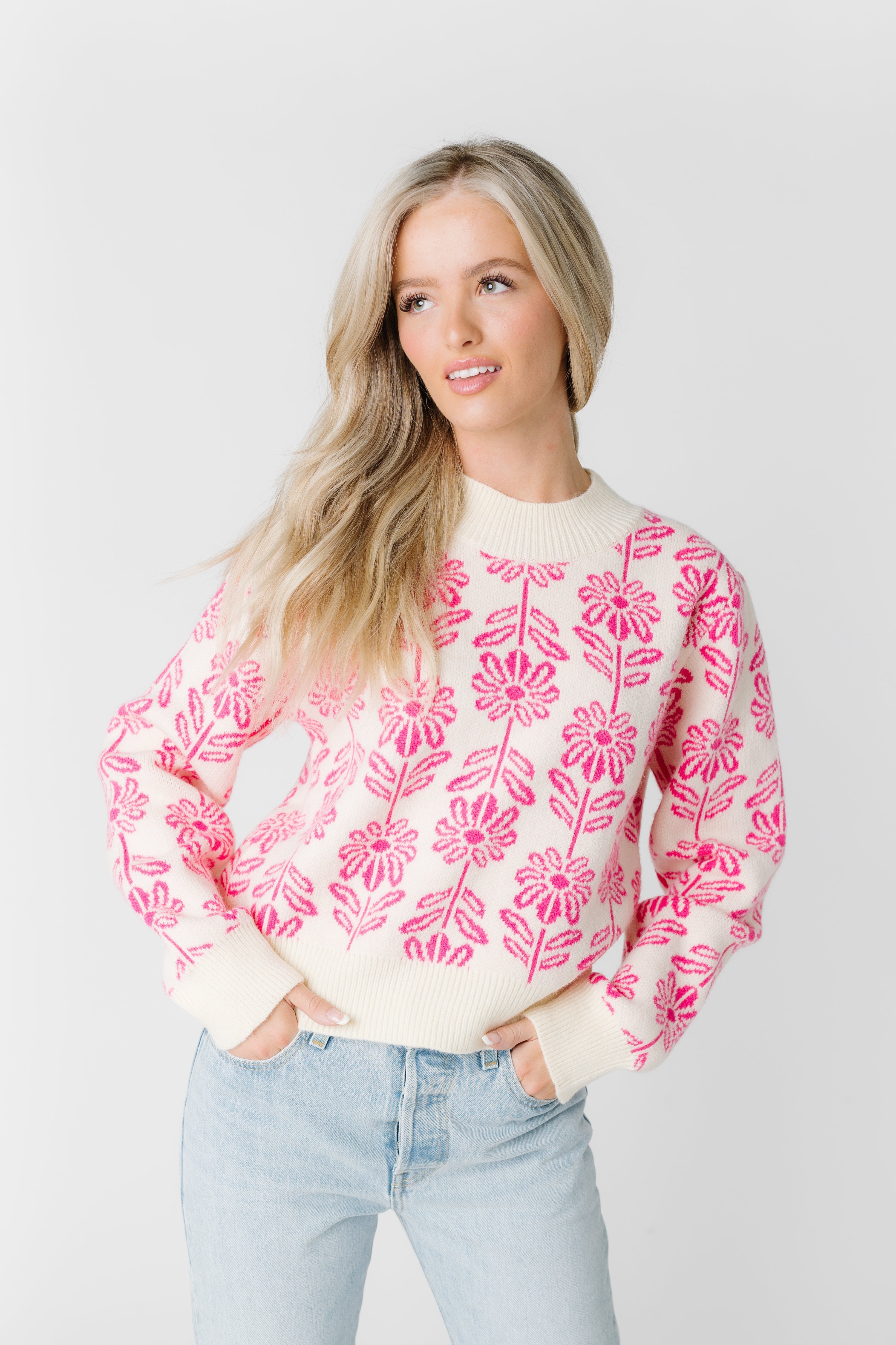 Womens deals floral sweaters