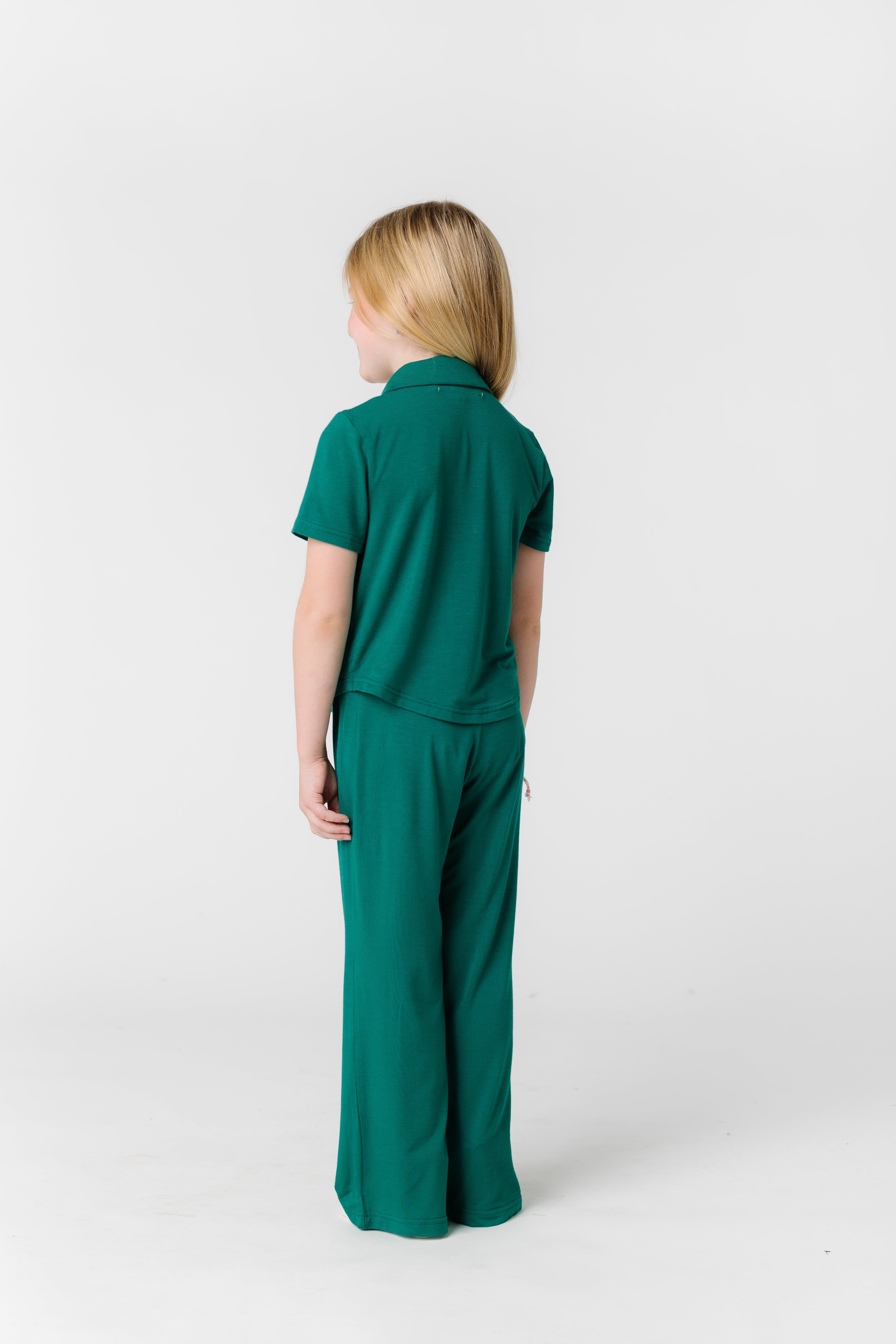 Kids 2025 green pajamas