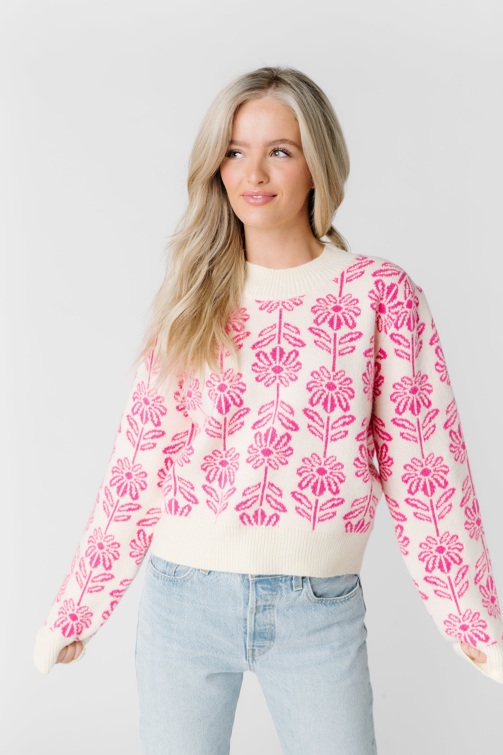 Flower Sweater WOMEN'S SWEATERS &merci 