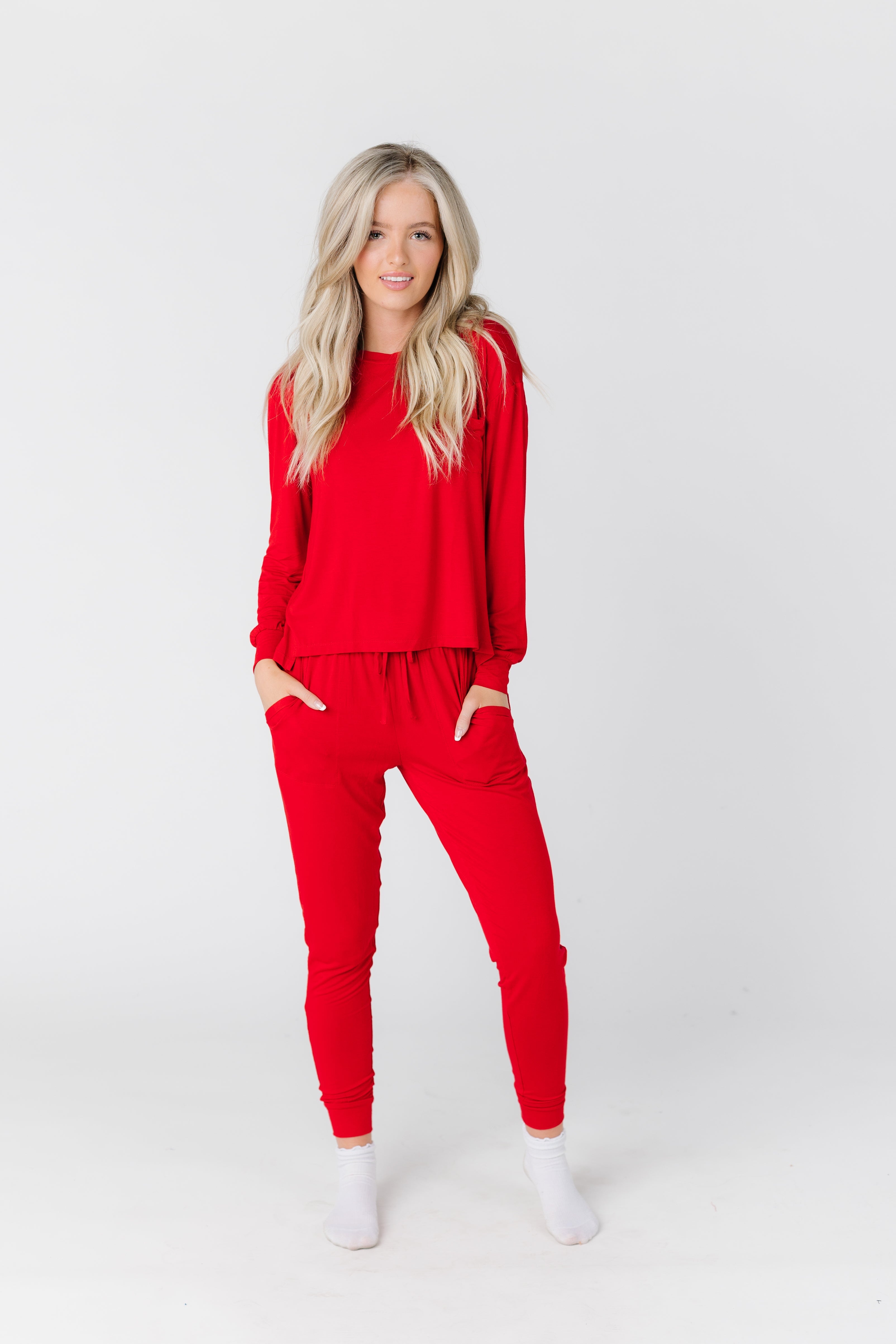 Buy Leigh Ester Red Jogger Size Medium