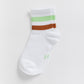 Cove Athletic Quarter Socks WOMEN'S SOCKS Cove Accessories Green/Brown OS 