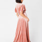 Arbor Velvet Wrap Dress - Pink WOMEN'S DRESS Arbor 