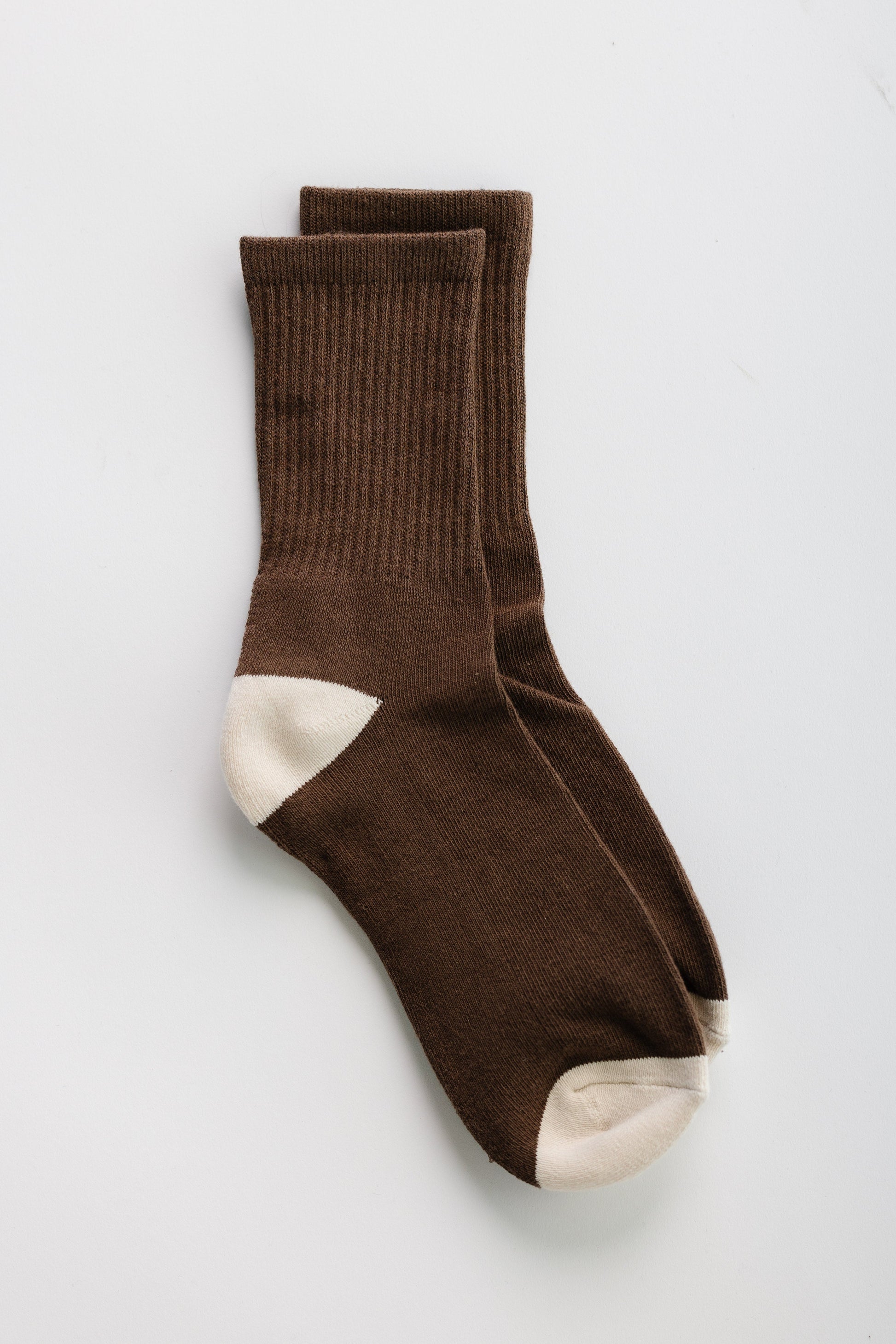 Cove Cocoa Crew Socks WOMEN'S SOCKS Cove Accessories Cocoa OS 