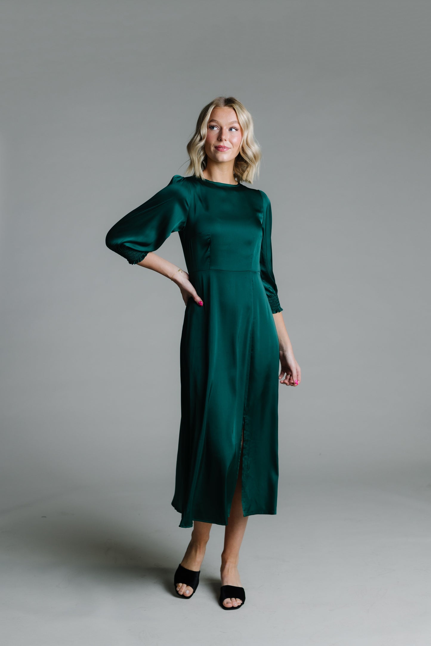 Brass & Roe Charity Satin Dress WOMEN'S DRESS brass & roe 