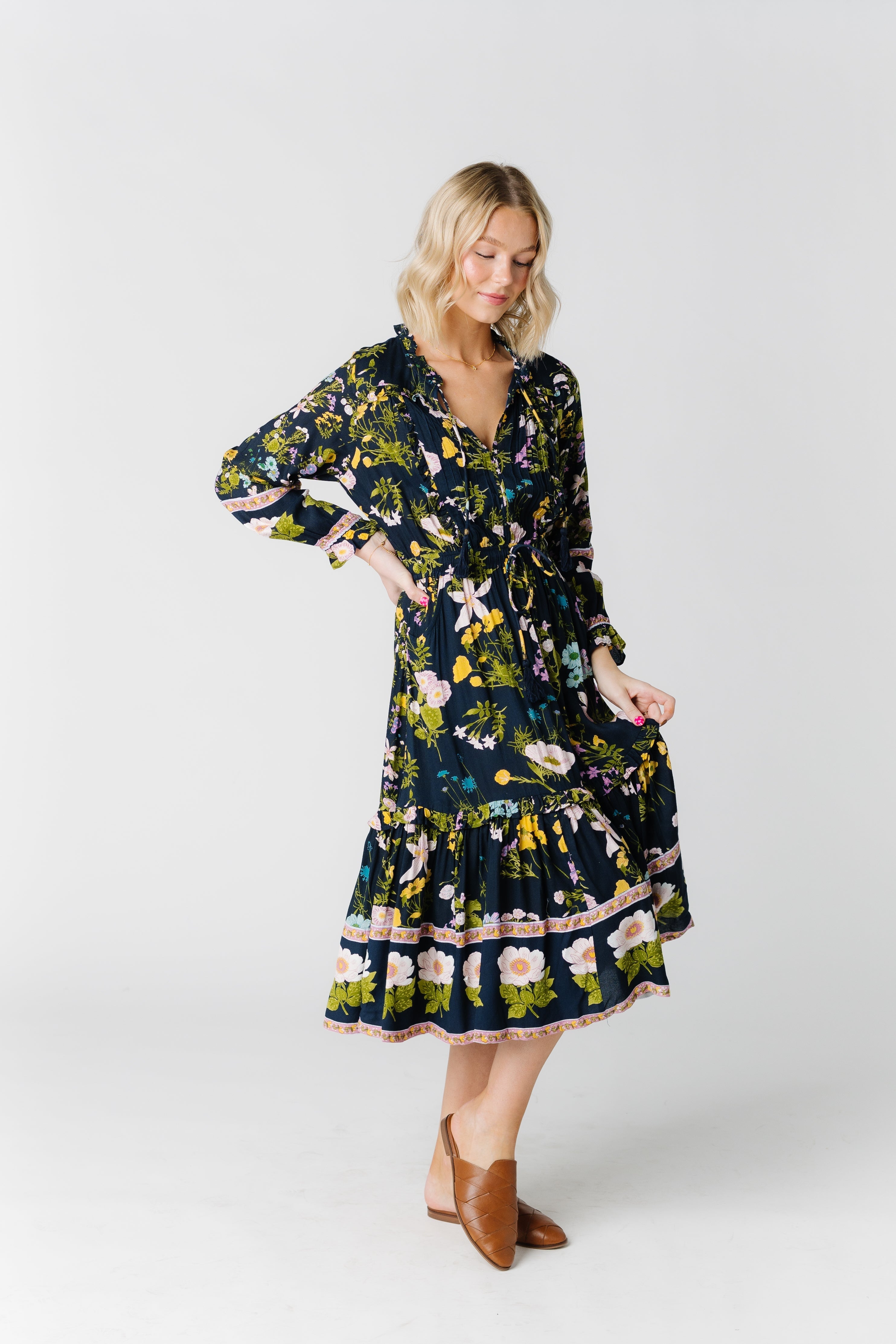 Citrus print outlet dress