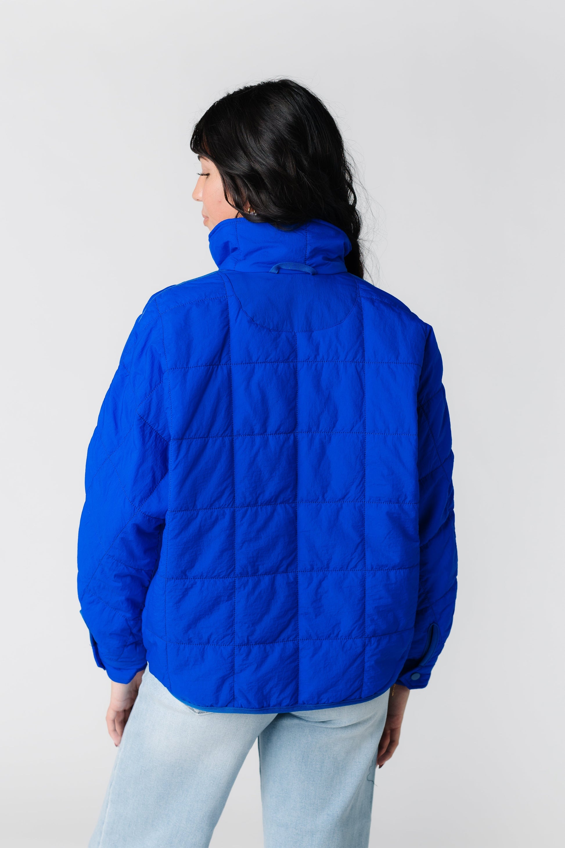 Pippie Packable Puffer Jacket - Royal Blue WOMEN'S JACKETS Veveret 