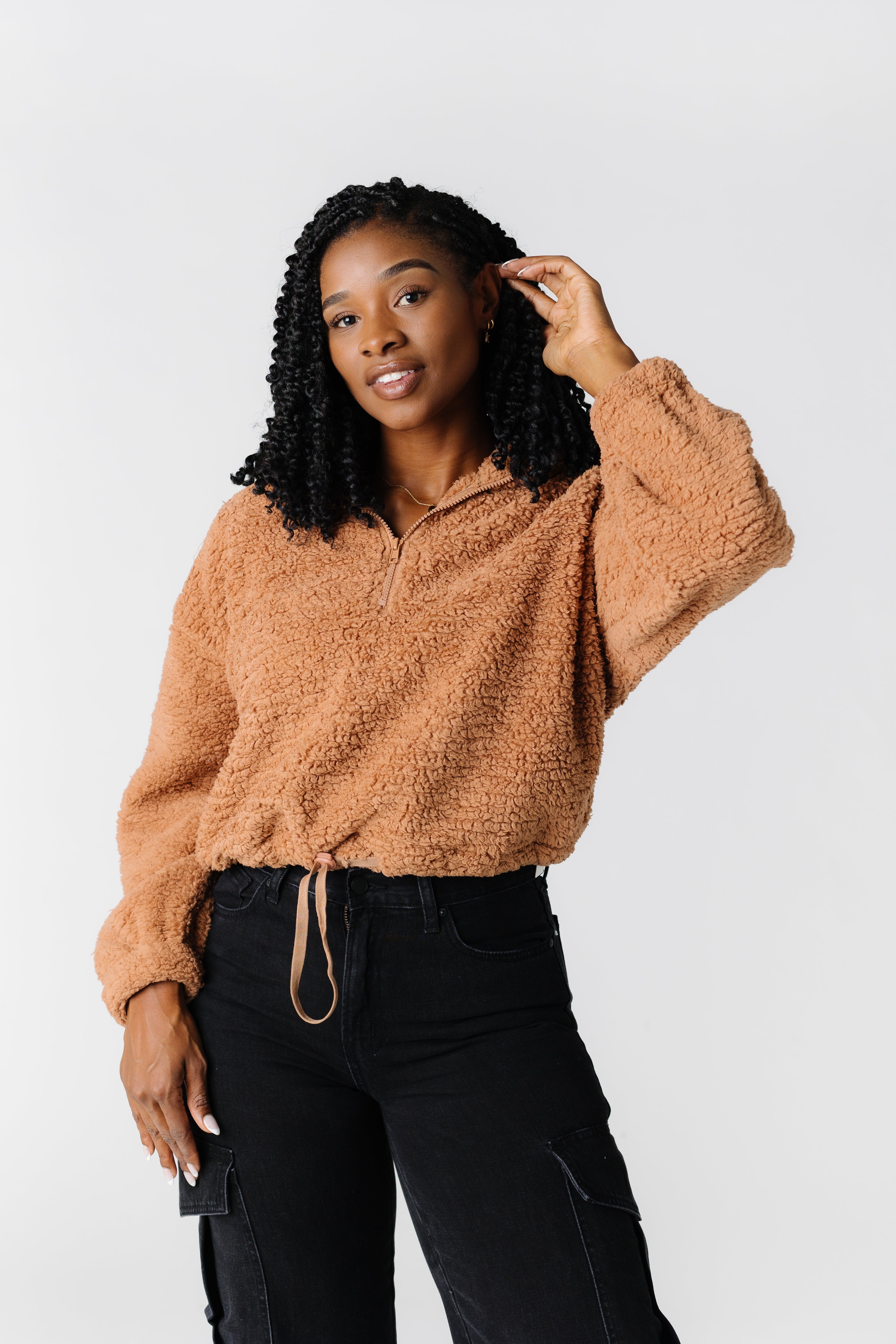 Comfy on sale sherpa pullover