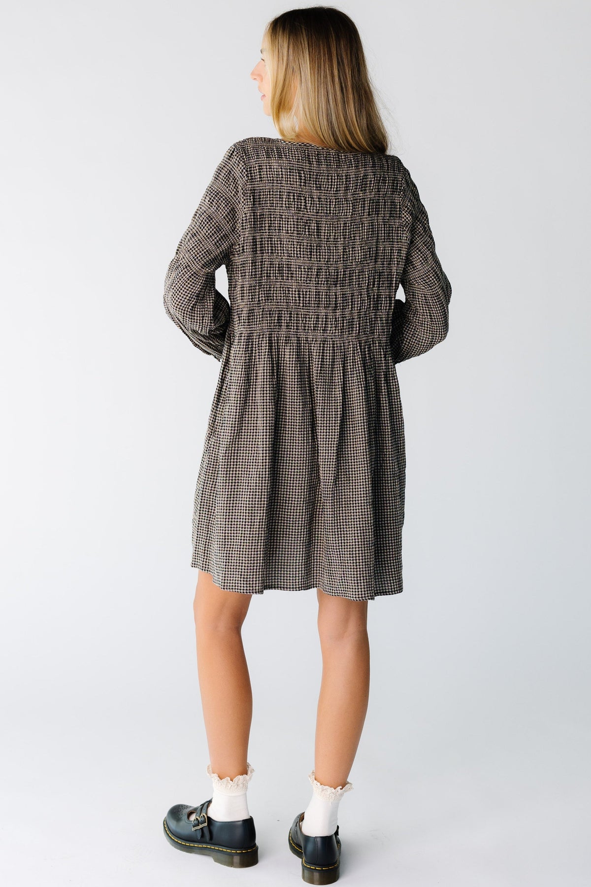Brass & Roe Mia Smocked Knee Dress WOMEN'S DRESS Brass & Roe 