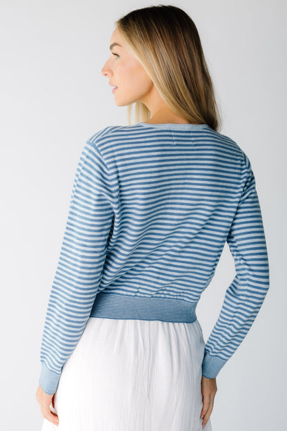 The Bella Striped Cardigan WOMEN'S CARDIGAN Mod Ref 