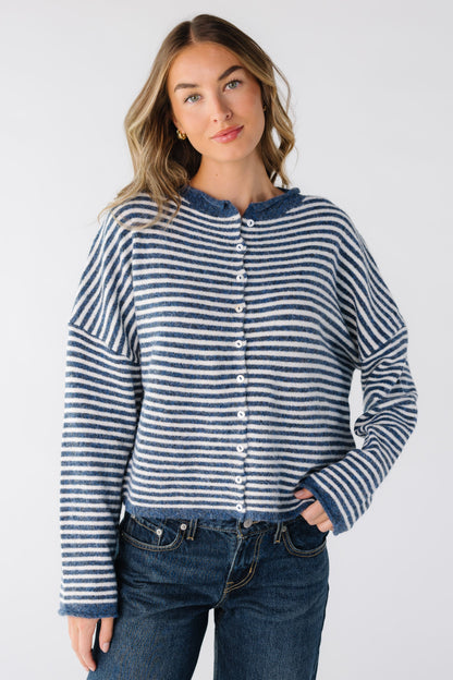 Aria New Stripe Cardigan WOMEN'S CARDIGAN Things Between 