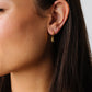 Cove Initial Letter Huggie Earrings WOMEN'S EARINGS Cove Accessories 