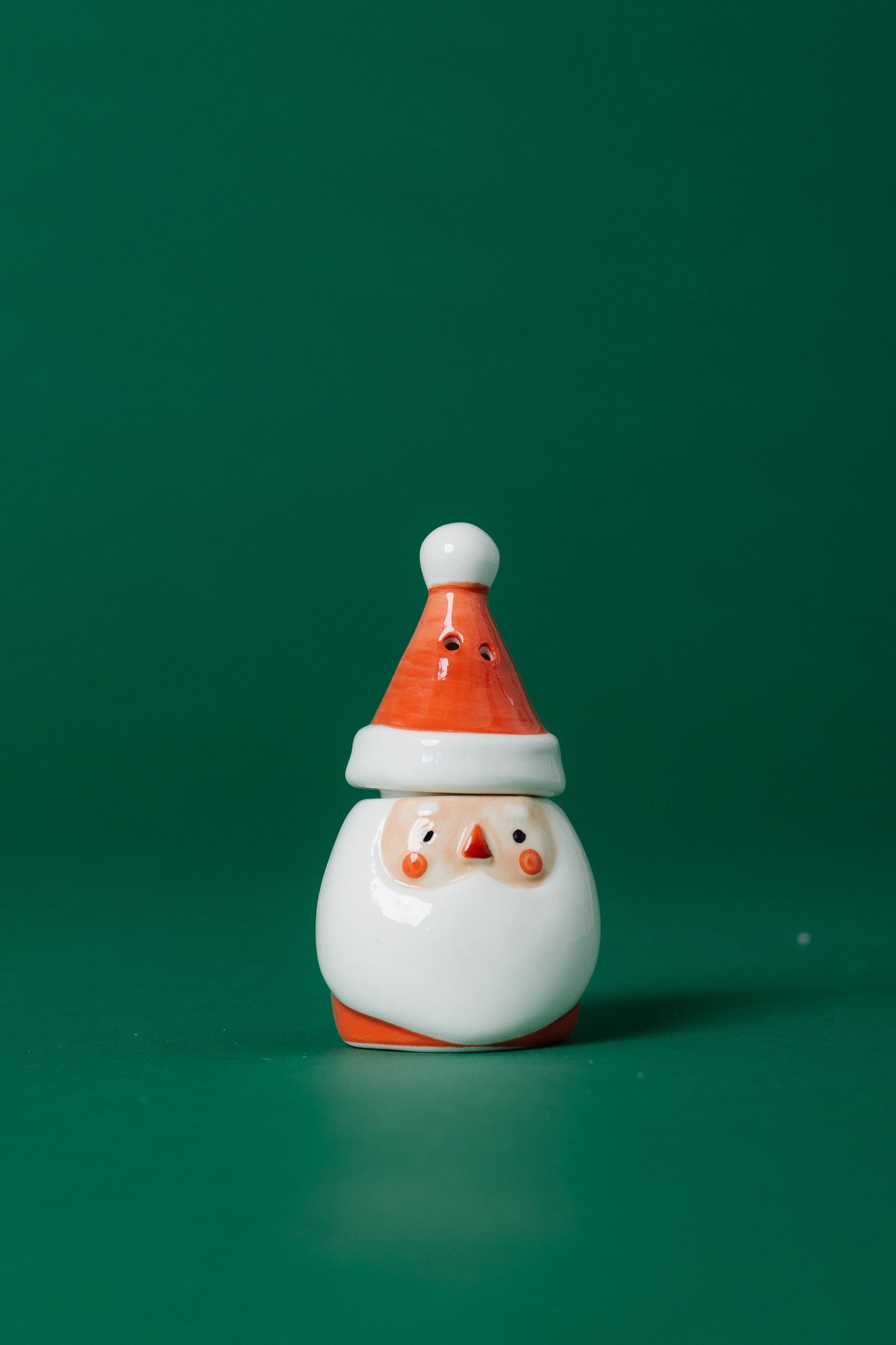 Santa Salt & Pepper Shaker CHRISTMAS HOME DECOR Creative Co-Op Multi 4'12"H 