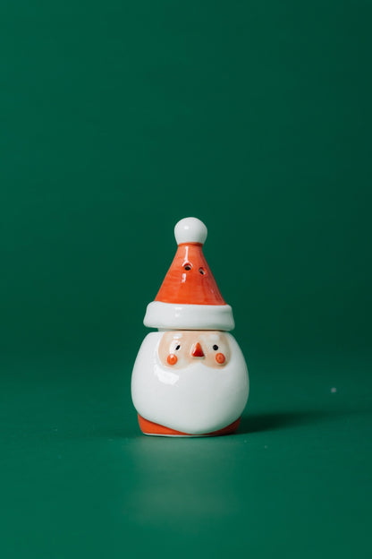Santa Salt & Pepper Shaker CHRISTMAS HOME DECOR Creative Co-Op Multi 4'12"H 