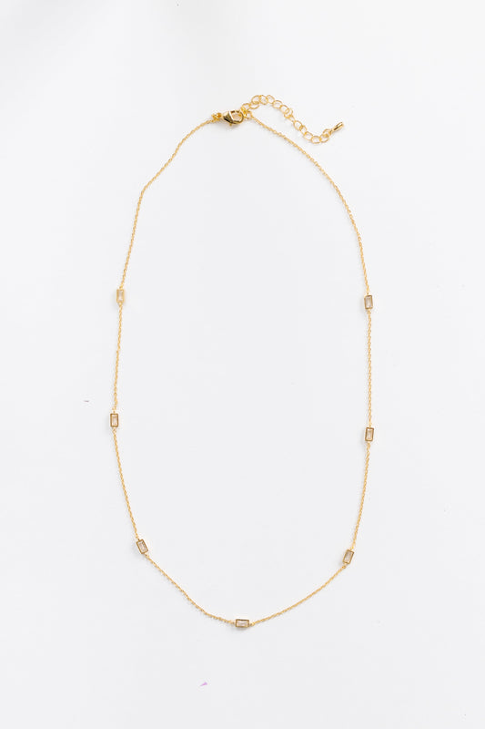 Cove Princess Shapes Necklace WOMEN'S NECKLACE Cove Accessories Gold 16" 