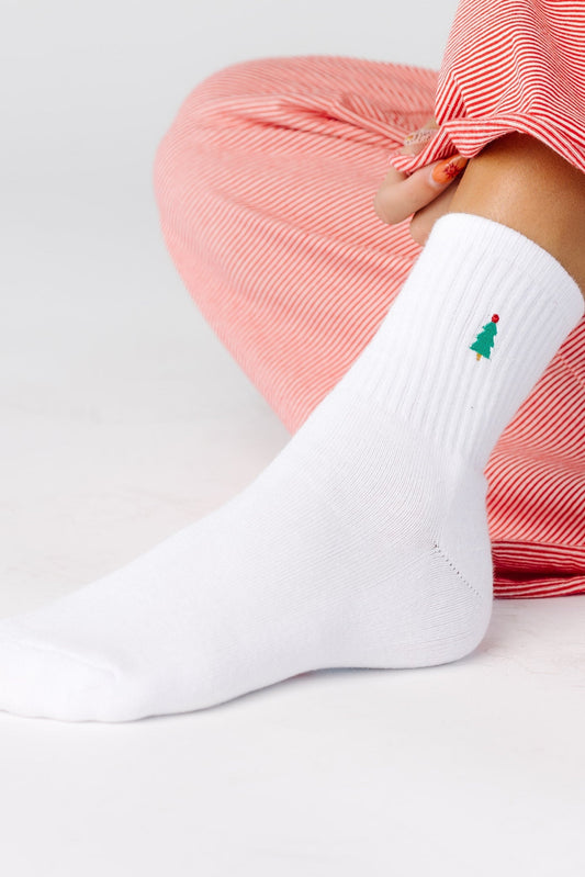 Cove Oh Christmas Tree WOMEN'S SOCKS Cove Accessories White OS 